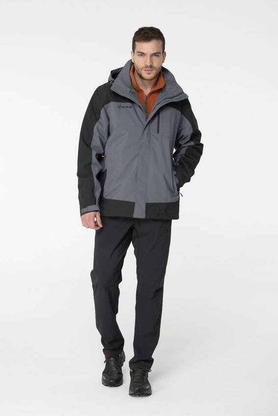 2AS Elbruz 3in1 Erkek Ceket Grey