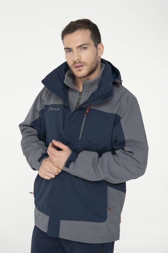 2AS Elbruz 3in1 Erkek Ceket Navy