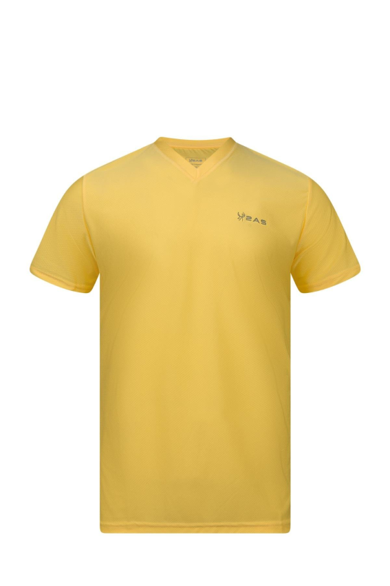 Elba V Yaka Sarı T-Shirt - 1