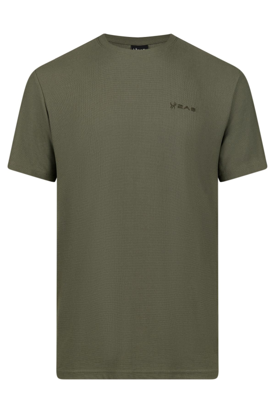 Kalei Sıfır Yaka Haki T-Shirt - 1