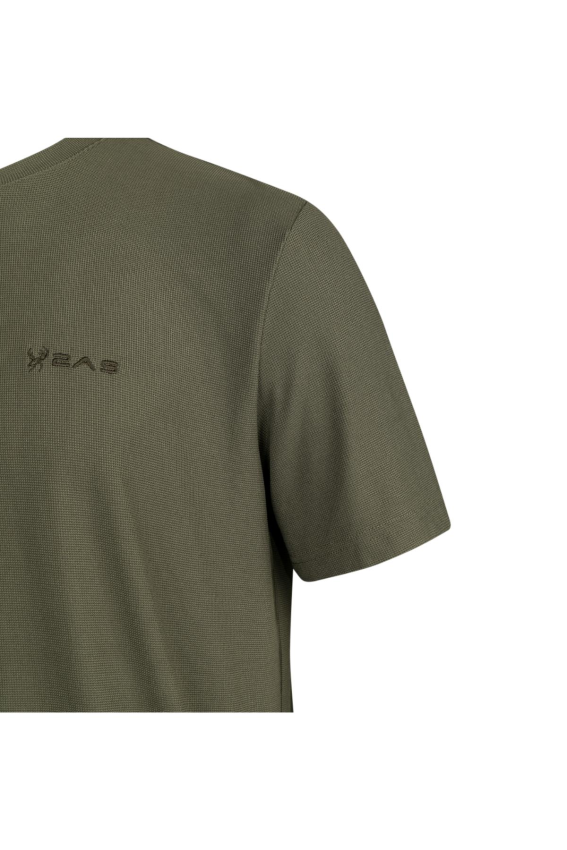 Kalei Sıfır Yaka Haki T-Shirt - 3