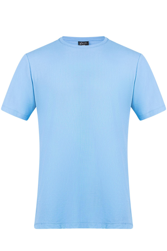 Kalei Sıfır Yaka Mavi T-Shirt - 1