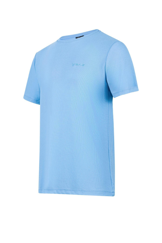 Kalei Sıfır Yaka Mavi T-Shirt - 2