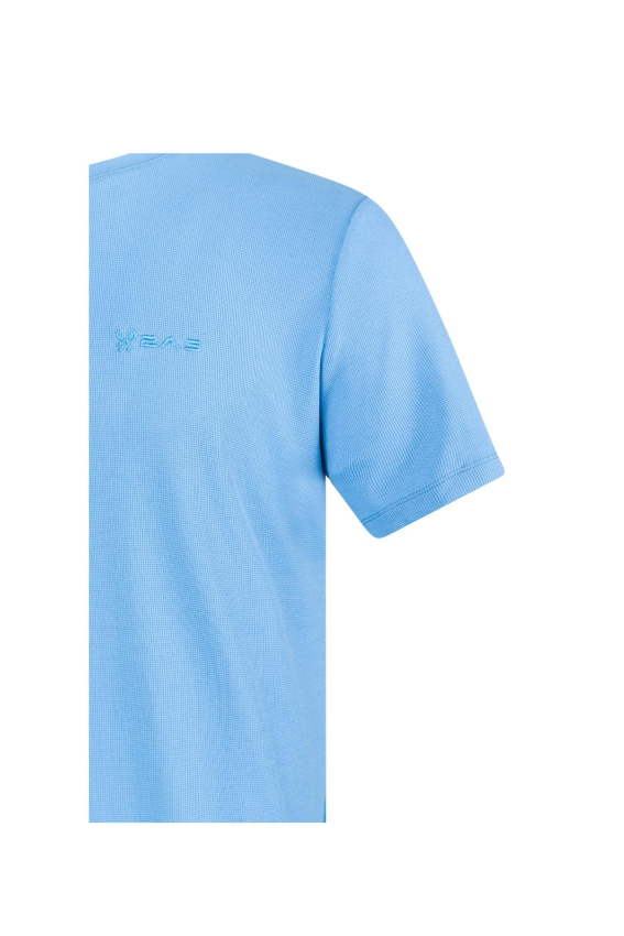 Kalei Sıfır Yaka Mavi T-Shirt - 3