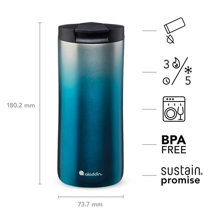 Aladdin Urban Thermavac™ Paslanmaz Çelik Seyahat Termos Bardak 0.35 Lt 0,35 LT