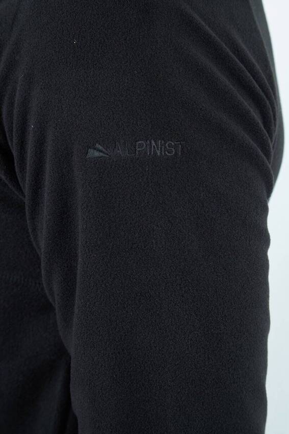 Alpinist Gamma Yarım Fermuarlı Erkek Polar Siyah
