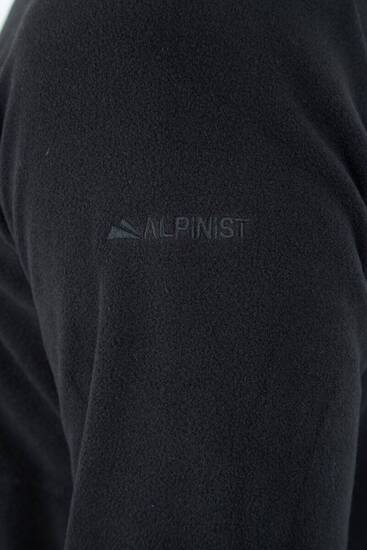 Alpinist Motus Tam Fermuarlı Polar Siyah - Thumbnail