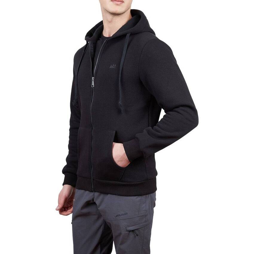 Alpinist Covert Tam Fermuarlı Erkek Sweatshirt Siyah - 3