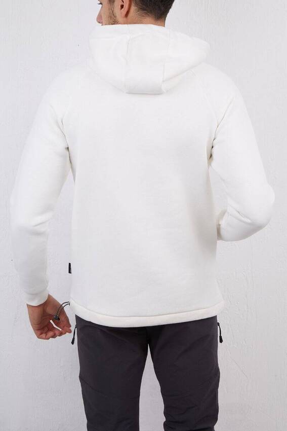 Alpinist Delta Kapşonlu Sweatshirt Ekru