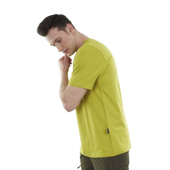 Alpinist Lucid Erkek T-shirt Limon Yeşili - Thumbnail