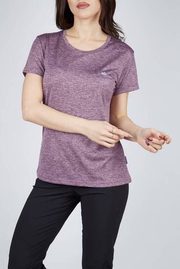 Alpinist Lumi Kadın T-Shirt Eflatun - Thumbnail