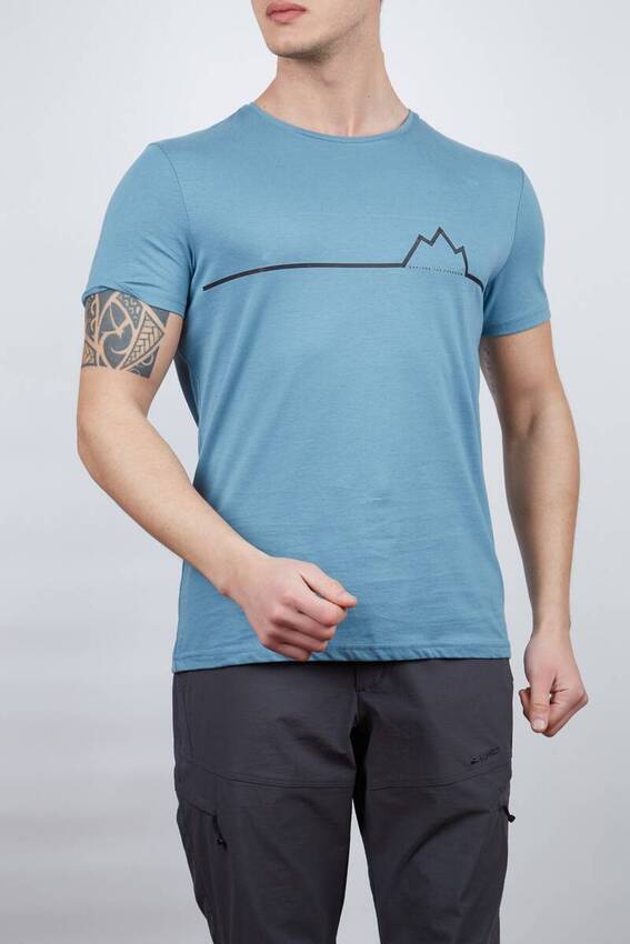 Alpinist Nordic Erkek T-Shirt S.Blue - 1