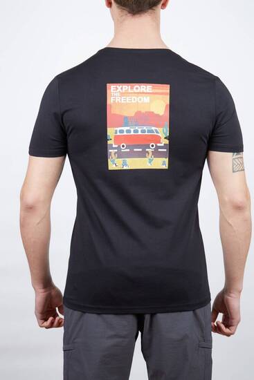 Alpinist Vassi Erkek T-Shirt Siyah - Thumbnail