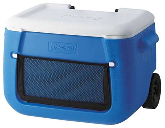Coleman Poly-Lite Wheeled Mesh 50 QT Tekerlekli Soğutucu Buzluk 47.3 Lt - Thumbnail