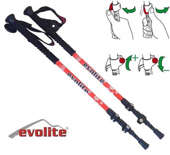 Evolite Speed-Lock Dıştan Kilitli Trekking Batonu - Thumbnail