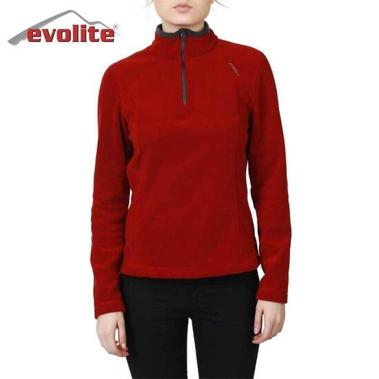 Evolite Fuga Bayan Mikro Polar Sweater - Bordo - Thumbnail