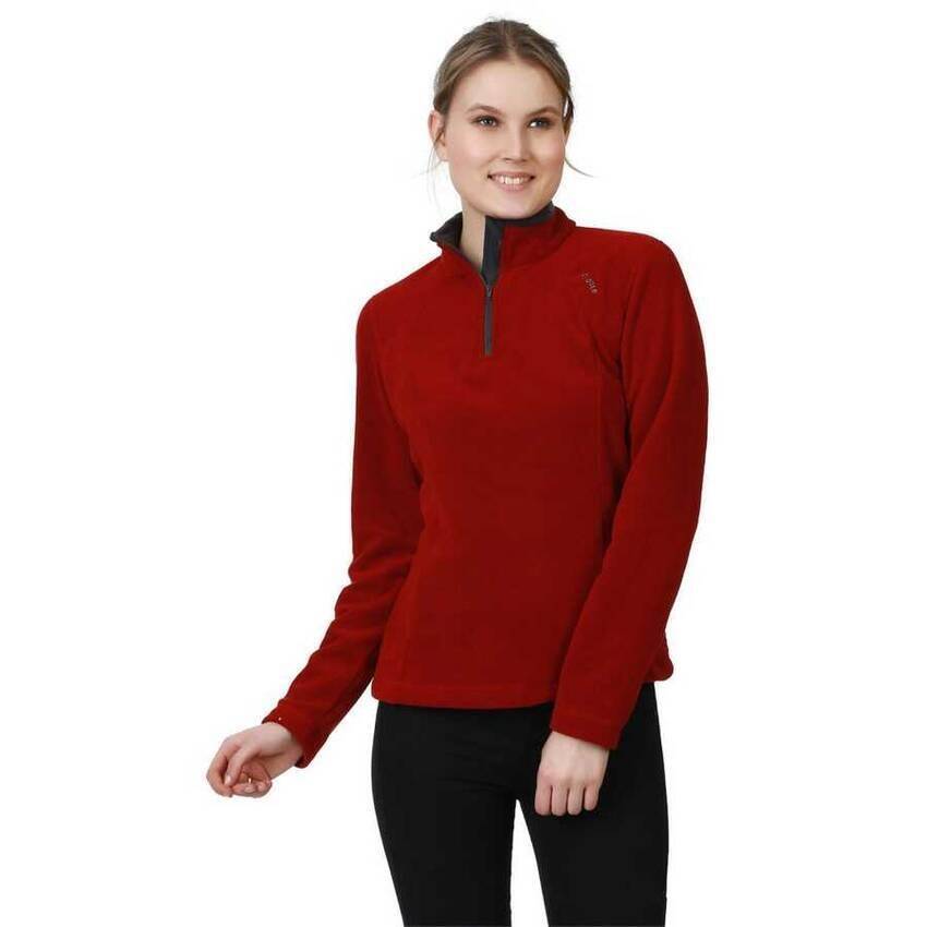 Evolite Fuga Bayan Mikro Polar Sweater - Bordo