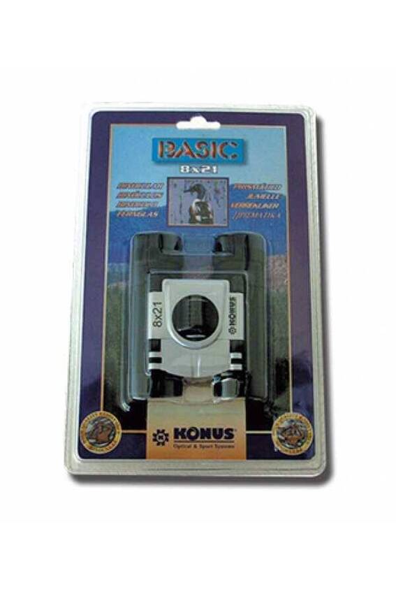 Konus Basic 10x25 Binocular Dürbün Yakut Kaplama Lens Siyah
