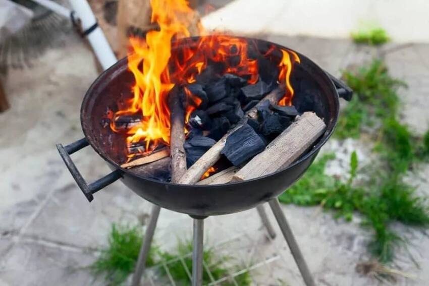 Madfox Cook Taşınabilir Kömür Barbekü Mangal.Kırmızı|Siyah - 5