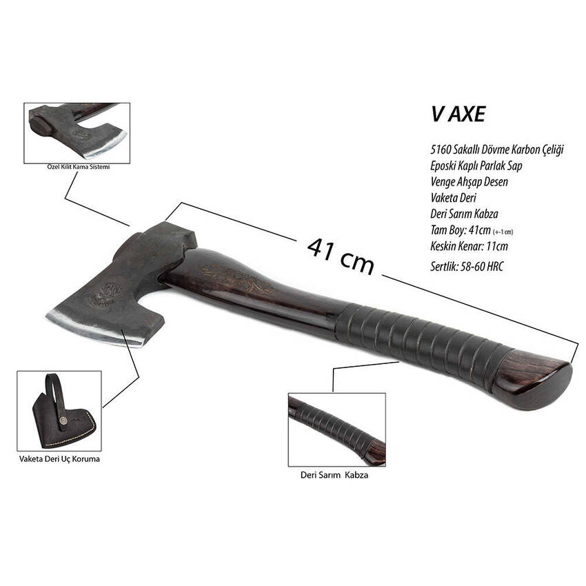 V Axe 41 cm Kamp Baltası - 4