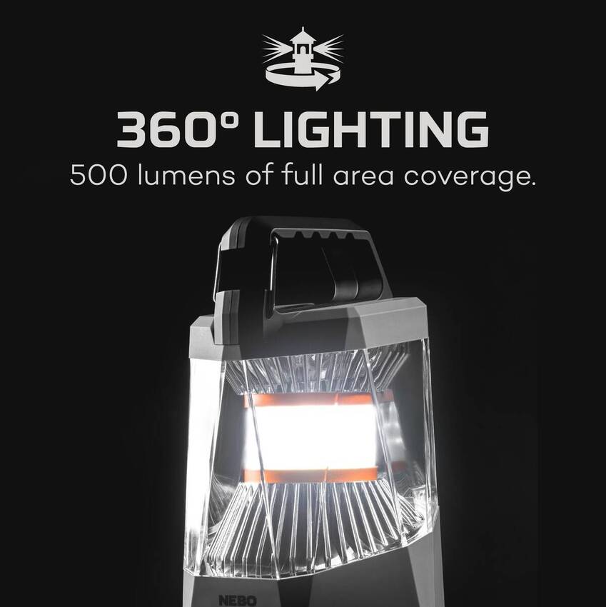 Nebo 1000 Galileo 500 Lümen Şarjlı Masa Feneri ve Powerbank - 6