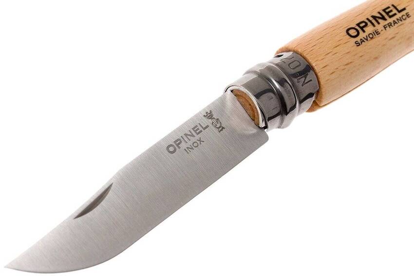 Opinel Inox 7 No Ahşap Deri Askılı Paslanmaz Çelik Çakı - 5