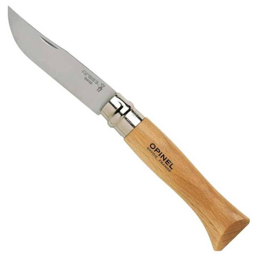 Opinel Inox 9 No Kayın Saplı Paslanmaz Çelik Çakı - 1