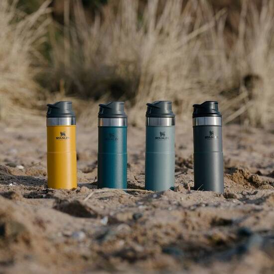 Stanley Klasik Trigger-Action Termos Bardak 0.35 LT-Petrol - Thumbnail