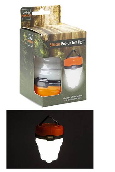 Summit Pinnacle Silicone Pop Up Kamp Lambası Orange - Thumbnail