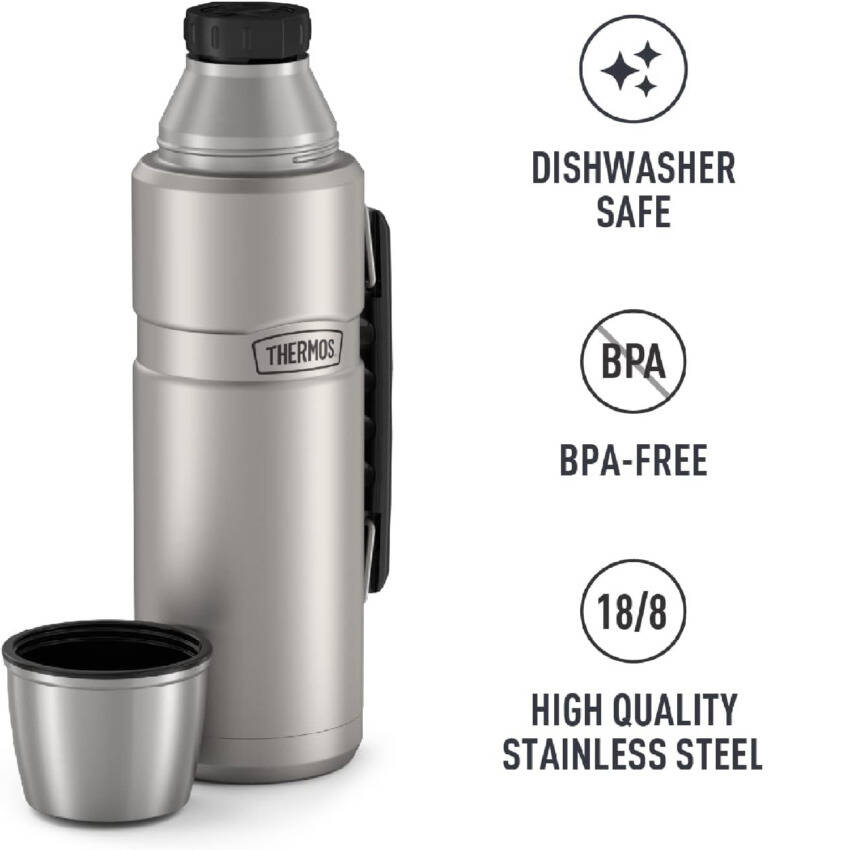 Thermos SK2010 Stainless King Large Matte Stainless Steel 1.2 lt. 163963-AK - 2