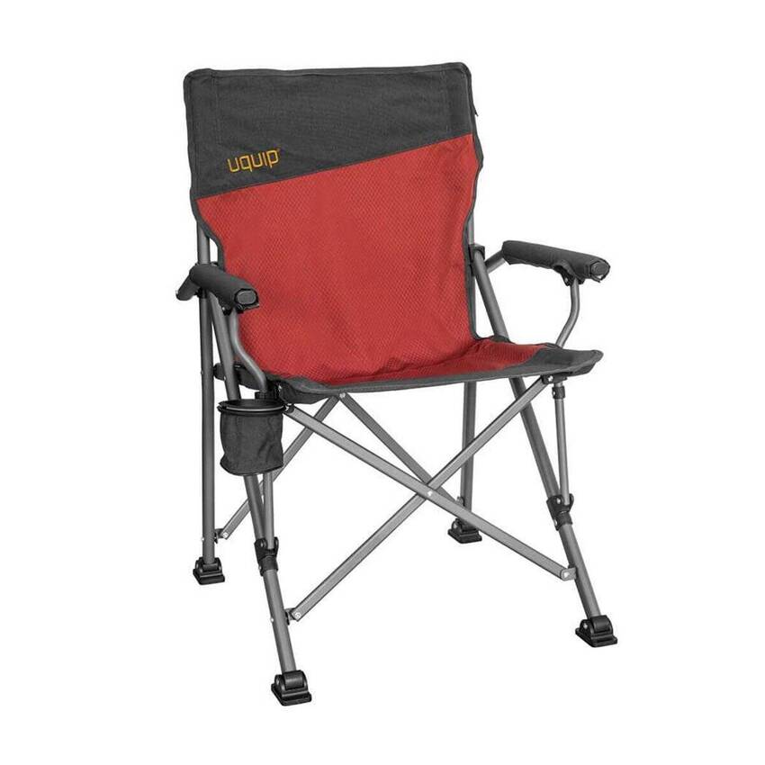 Uquip Roxy Yüksek Konforlu & Takviyeli Katlanır Kamp Sandalyesi Mahogany-Melange - 1